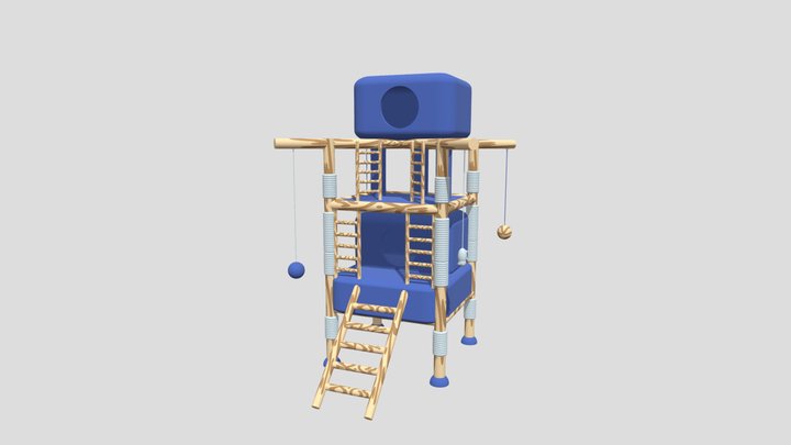 Cats House 3D Model