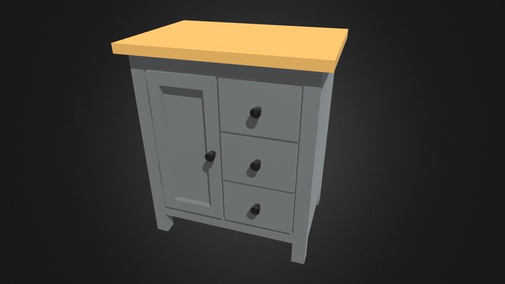 Cabinet with Drawers – Free 3D Model STL