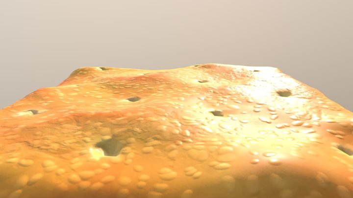 Cream Cracker 3D Model