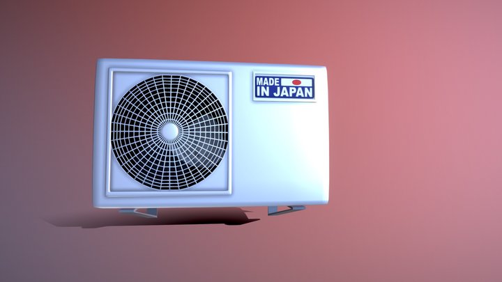 External Air-Conditioner Unit 3D Model