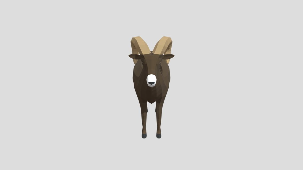Low Poly Snow Sheep