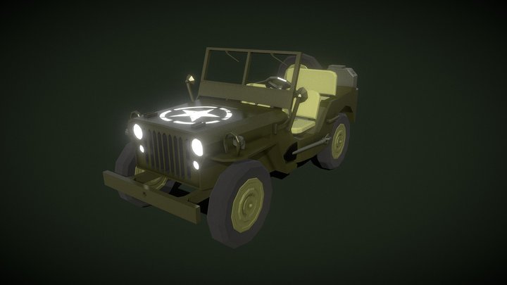 Willys MB Jeep_Texture Update 3D Model