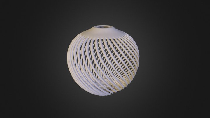 Gypsy Moon Vase-Light Shade - by 3Dizingof.com 3D Model