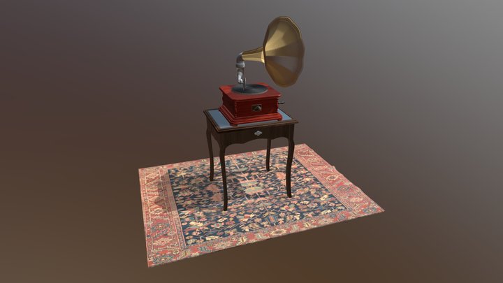 Grammofone 3D Model