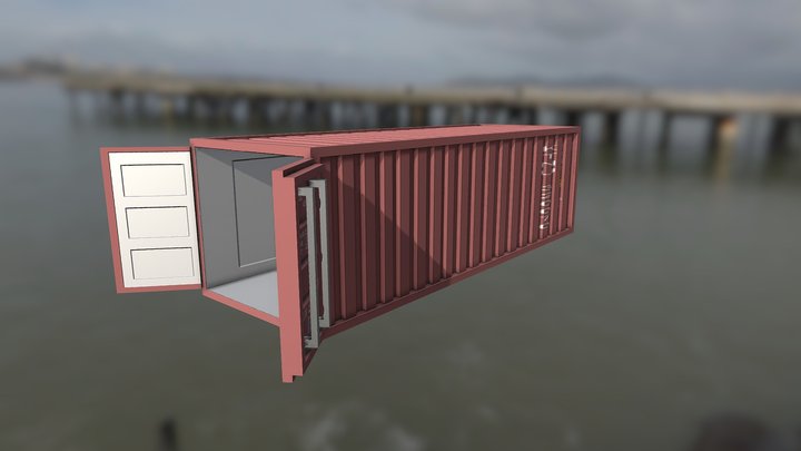 Cargo Box 3D Model