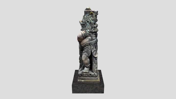 Candi Bentar Sisi Kiri 3D Model