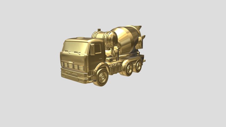 17462 бетономешалка 3D Model