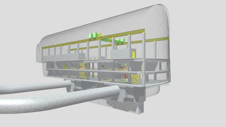 Hydroelectric Plant 3D Model