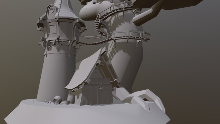 Witch House WIP 3D Model
