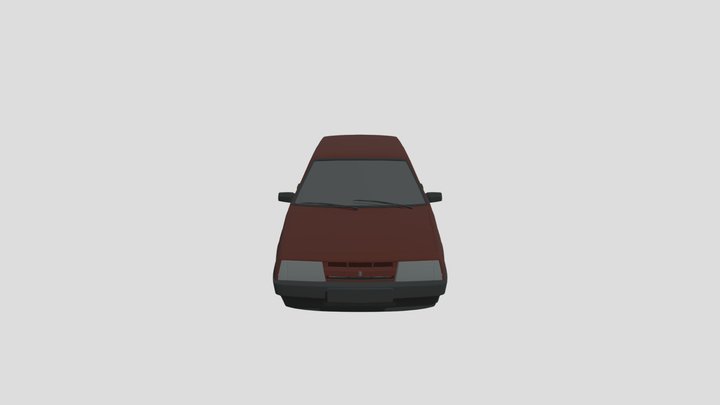 3D model Vaz 2108 Car VR / AR / low-poly