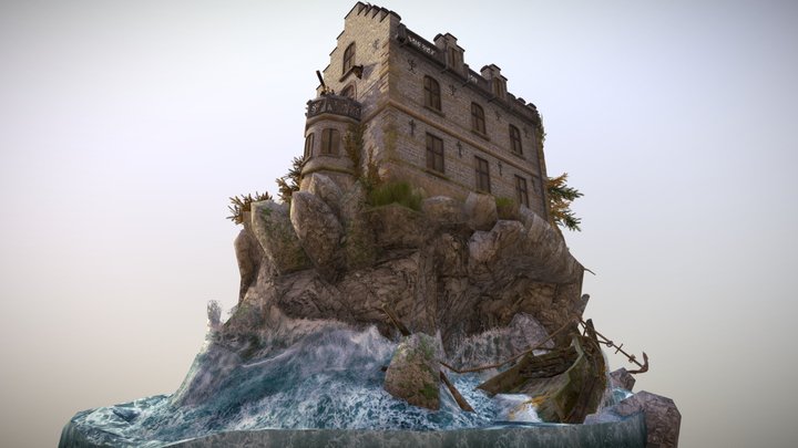 DAE Diorama - By the ocean 3D Model