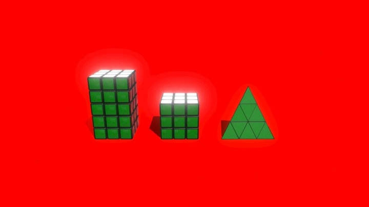 Assorted RUBIKS cube 3D Model