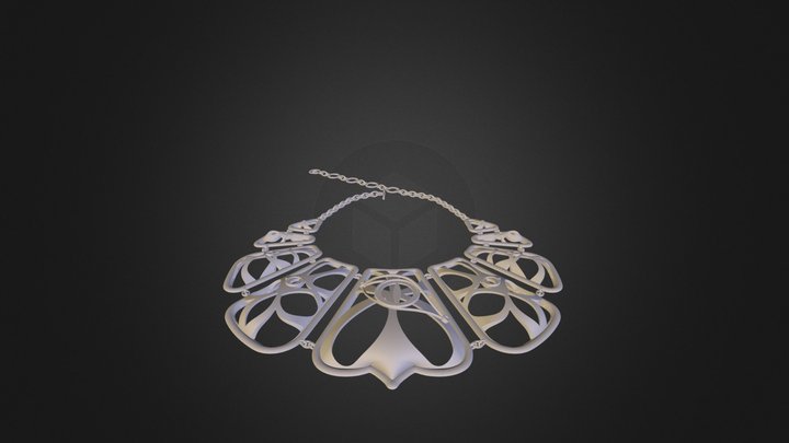 Dragon Eyes Cleopatra Necklace 3D Model
