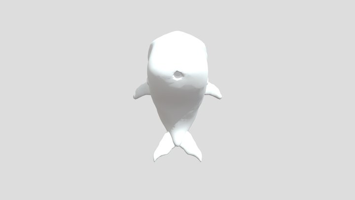 Whale Model.obj (Designed for a PLA 3D Printer) 3D Model