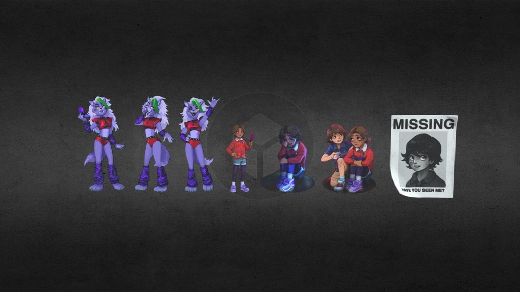 FNAF SB | Salon Cutouts And Posters