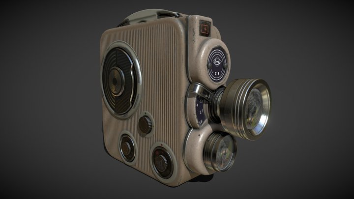 Eumig C3 - 8mm Camera 3D Model
