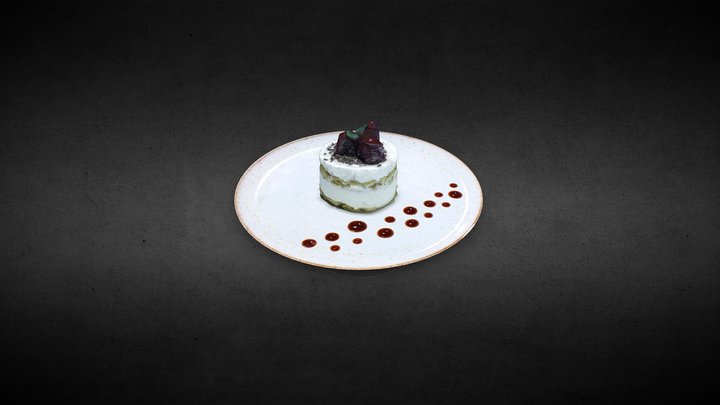 Tiramisu de Baileys 3D Model
