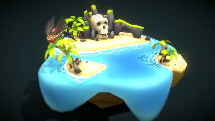 VIASS Pirate Island 3D Model
