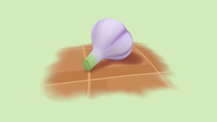 garlic 3D Model