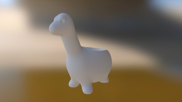 DinosaurCactusPot 3D Model