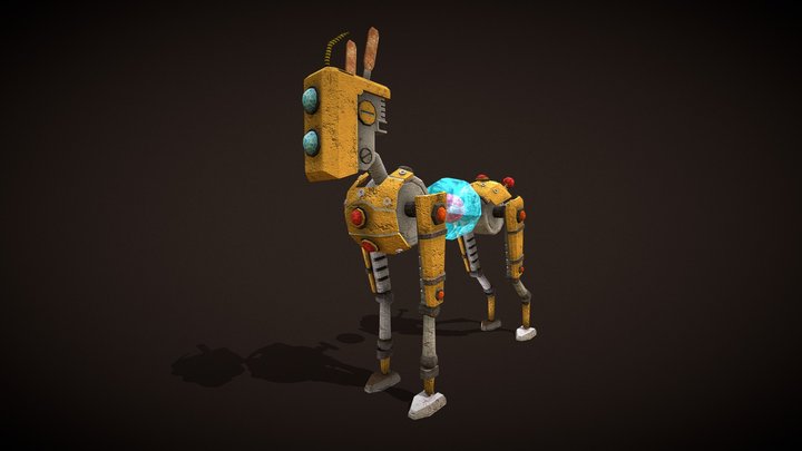 Robot Dog 3D Model