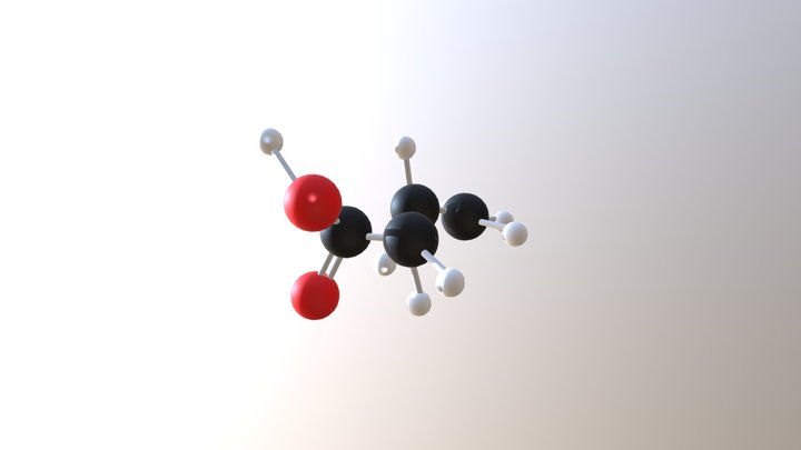Ac Butirrico 3D Model