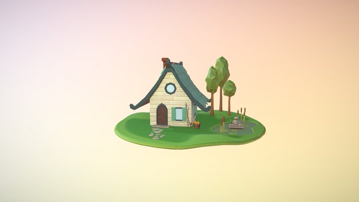 Fantasy Homestead Project 3D Model