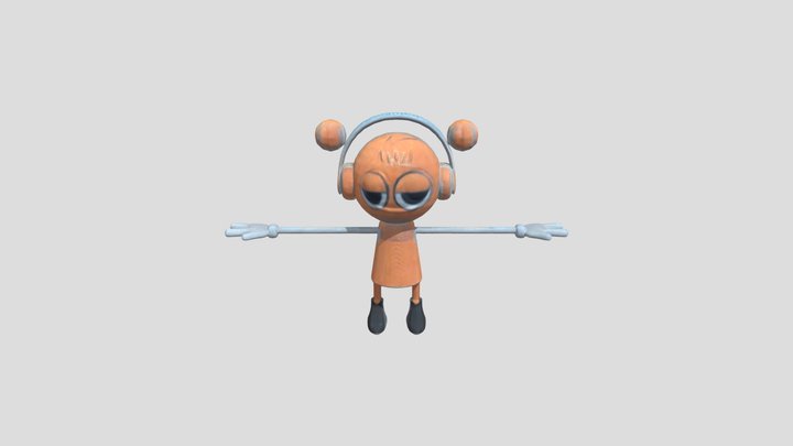 Orange. Sprunki 3D Model