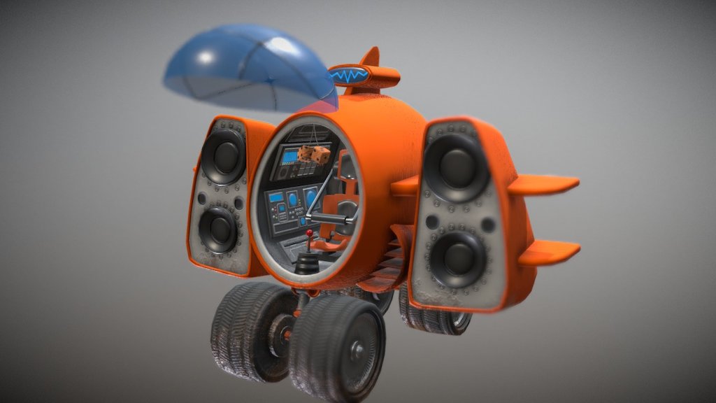 Righteous Rapmaster Rocketcar - 3D model by dbugg1138 [8867ade] - Sketchfab