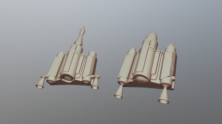 Mandalorian Jetpacks 3D Model