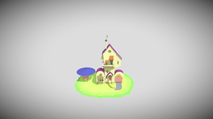 Stylized house 3D Model