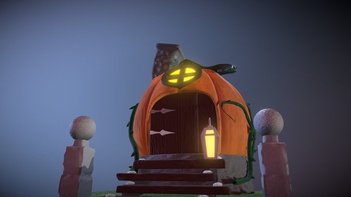 Pumpkin And Stuff 3D Model