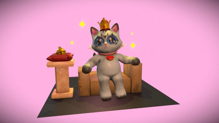 Cat Queen (Figurine) 3D Model