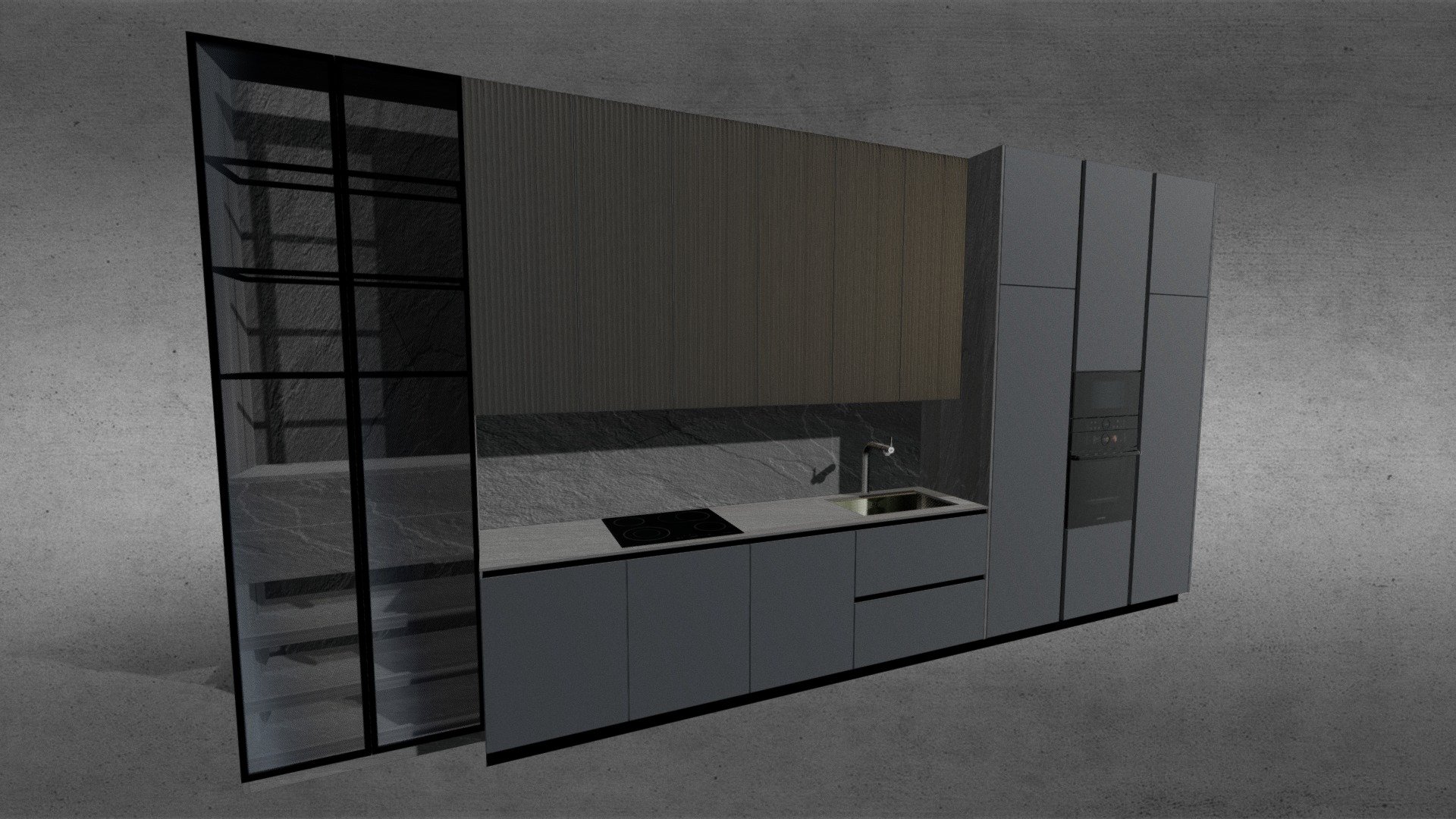 Kitchen - Download Free 3D model by Kitchen design (@kitchen_models ...