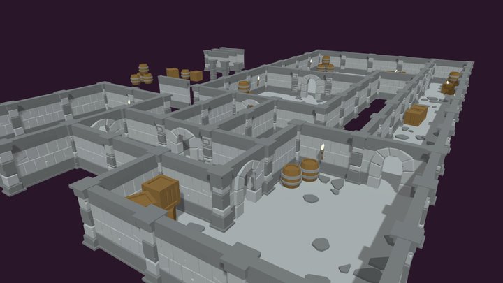 ModularDungeon 3D Model