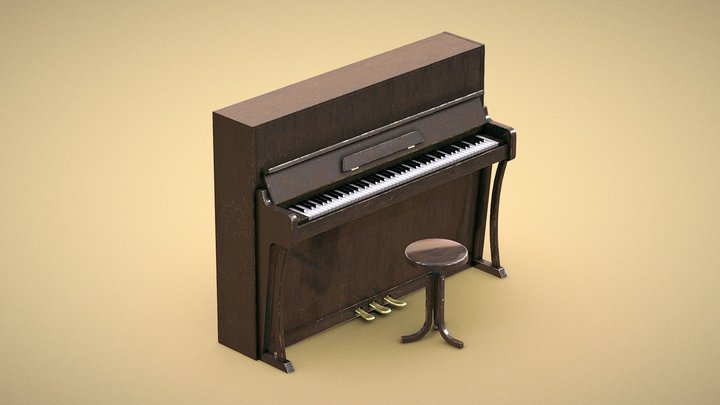 Piano – Gratis 3D-model STL