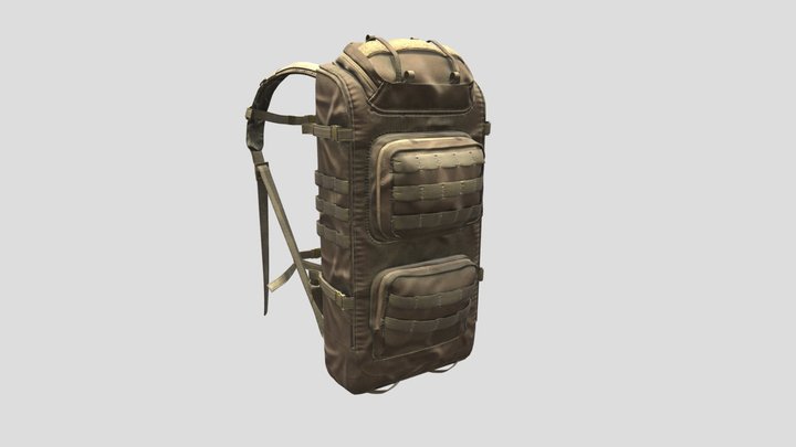 Survivor Bag Game Ready 3D Model