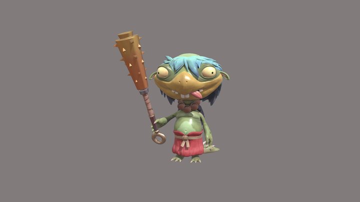 Stupid Kappa, stylized creation 3D Model