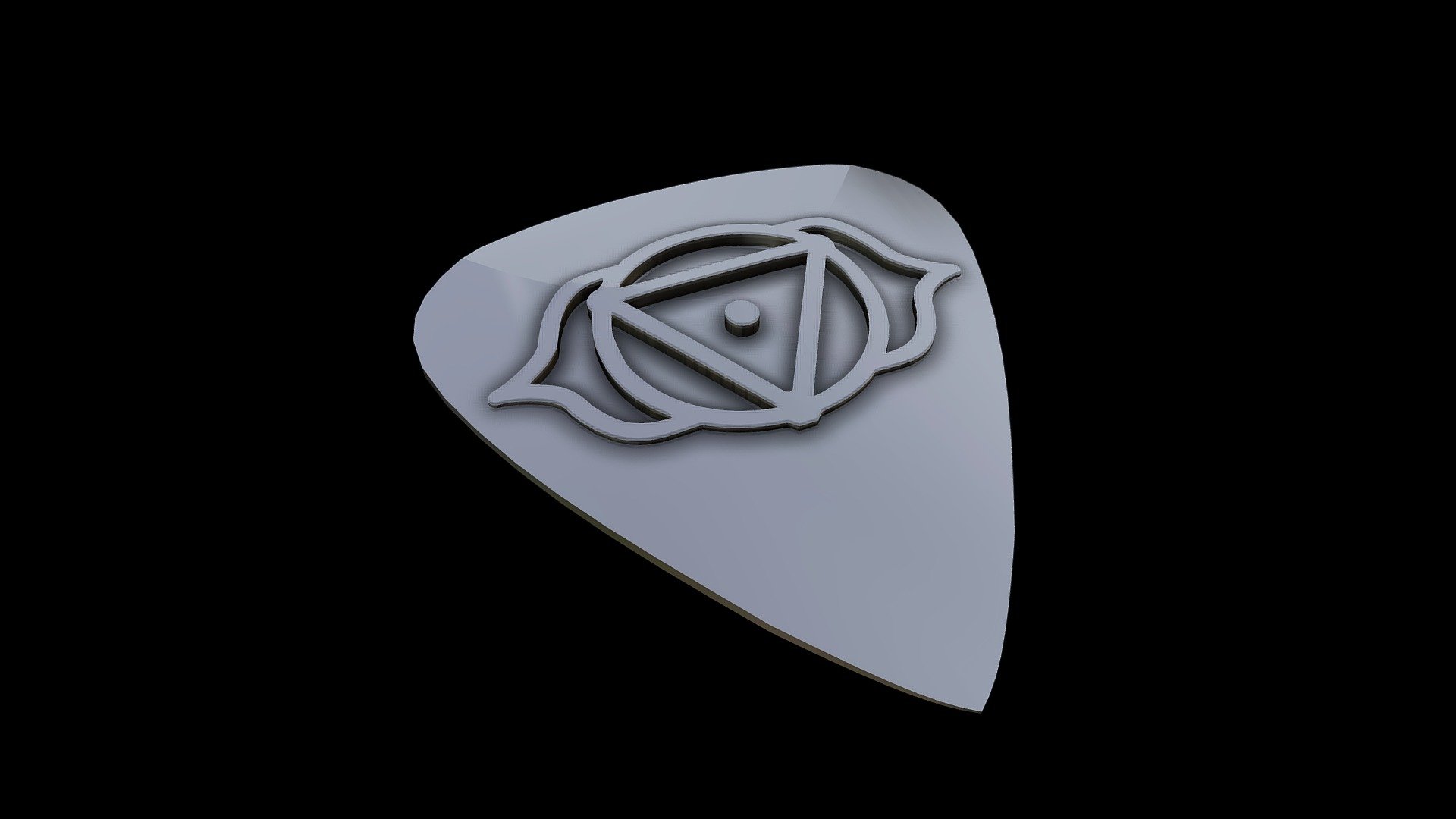 Ajna Guitar Pick 3D model by NiTrideDesign [886f663] Sketchfab