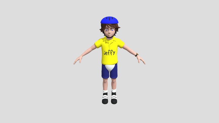 SML Remastered Jeffy SFM Model 3D Model