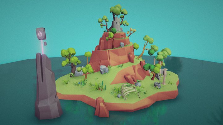 Fantasy_Island – Kostenloses 3D-Modell STL