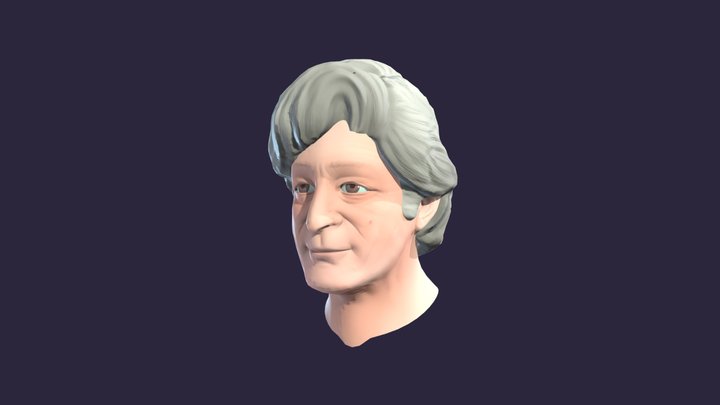 Jon Pertwee (Third Doctor) Bust 3D Model