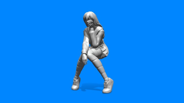 School Girl 3D Model