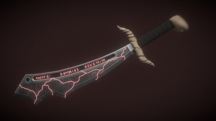 Chinease War Sword 3D Model