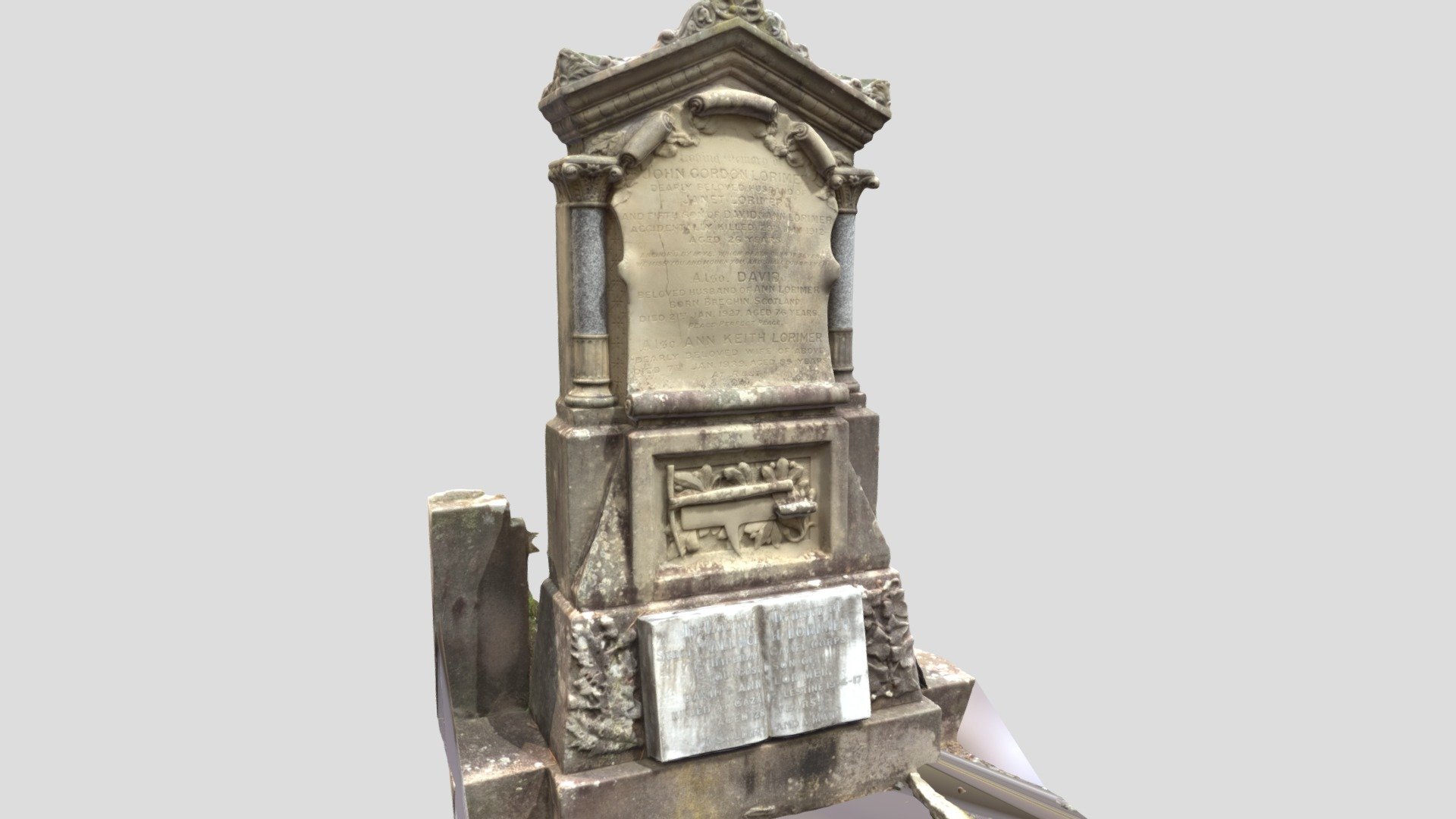 Carved headstone - Rookwood Cemetery  Sydney.