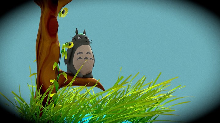 Tree-Totoro 3D Model