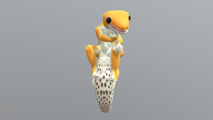Gecko Thinker 3D Model