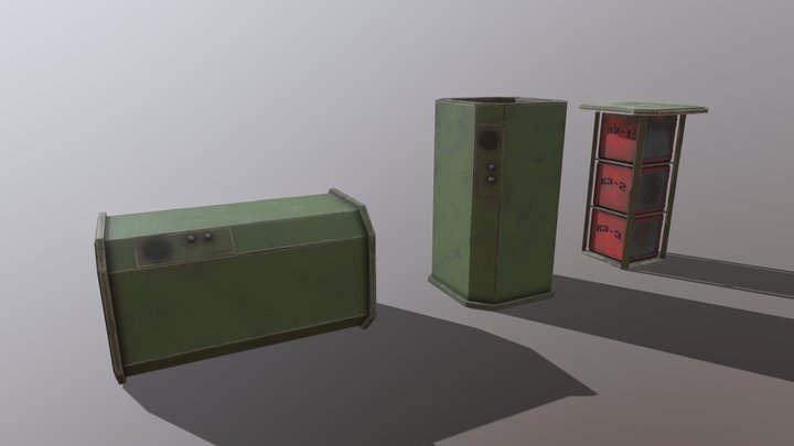 КЗ-3 / the container is protective 3D Model