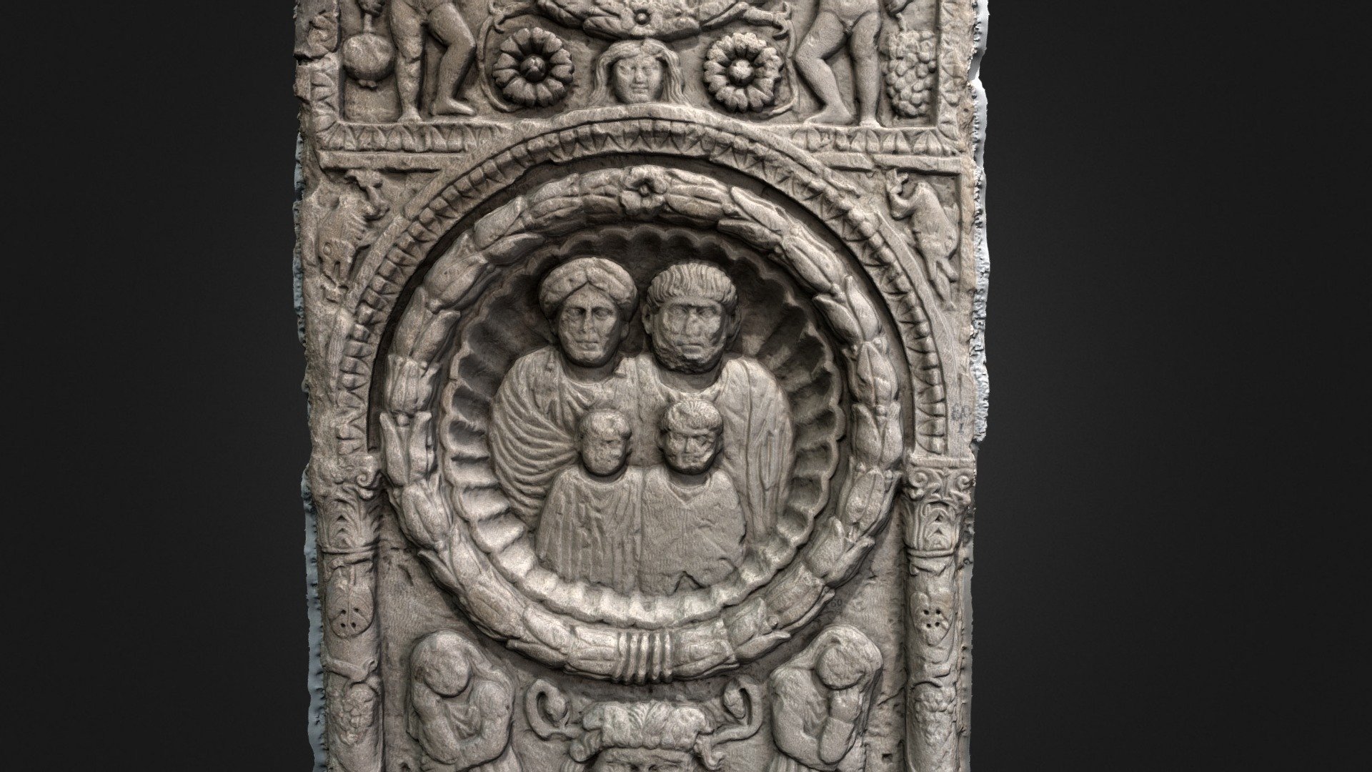 Roman funerary stella_MNUAI