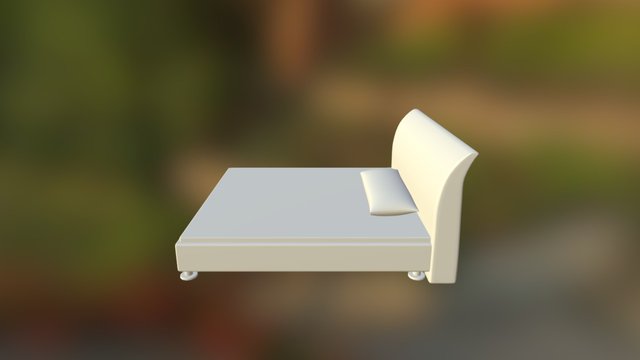 King Size bed 3D Model